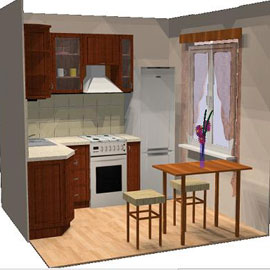 Дизайн кухни 6 кв. м фото - как облагородить хрущевскую кухню фото 3